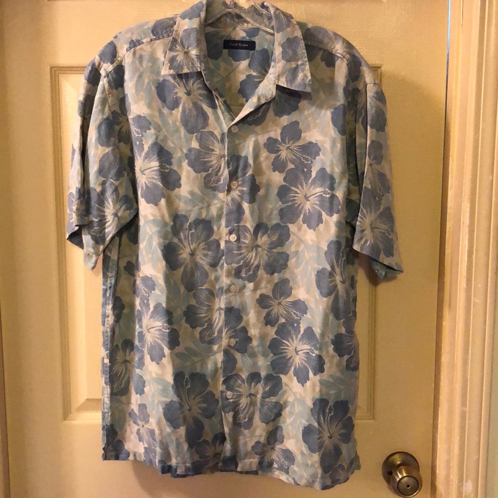 Men’s flowered Club Room short sleeve shirt